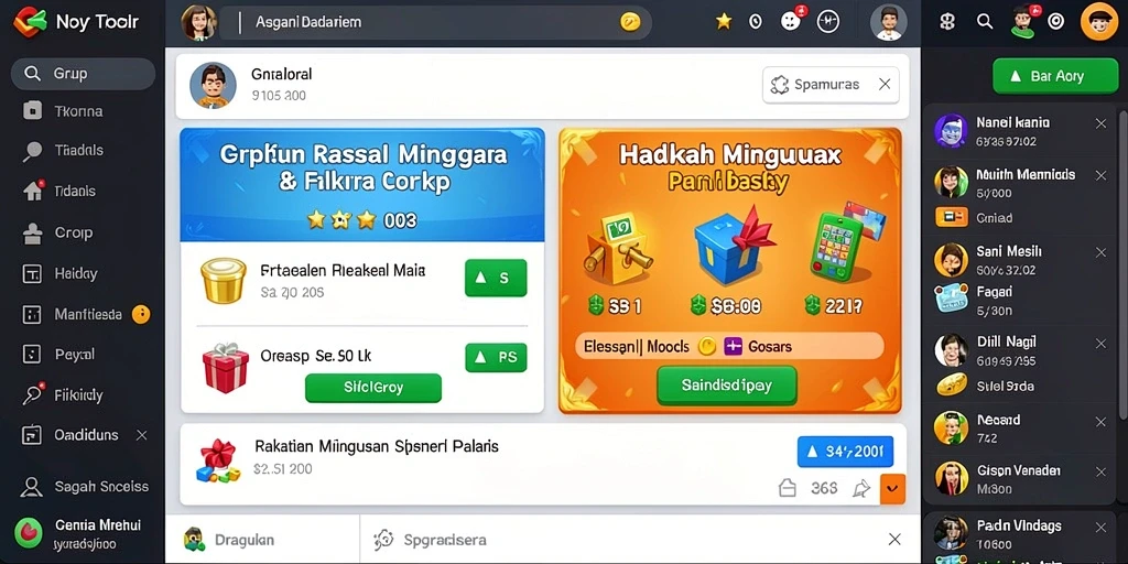 Tampilan antarmuka yang menarik dan user-friendly.