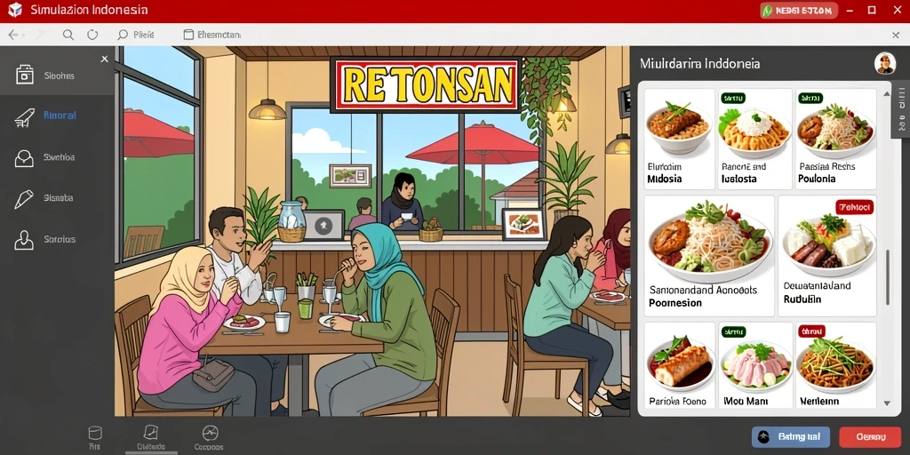 Tampilan antarmuka yang menarik dan modern.