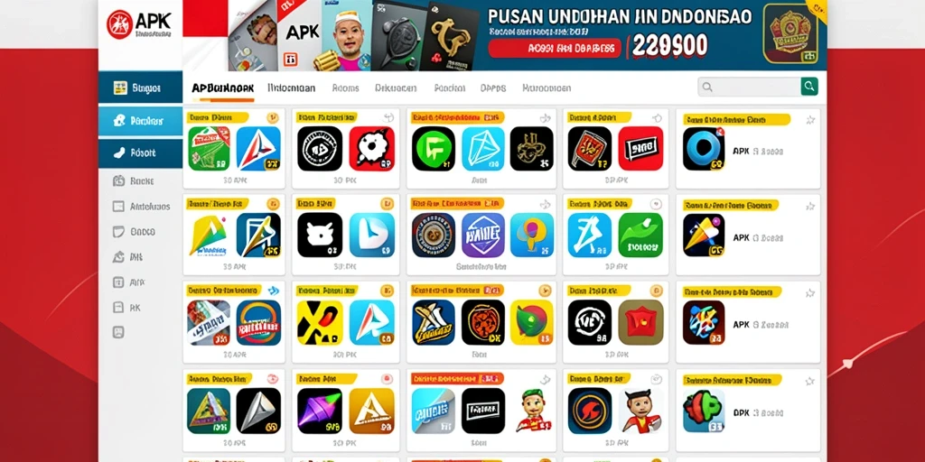 Tampilan beranda yang menawan dengan pilihan permainan.