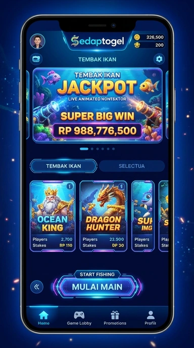 Cuplikan layar menu unduhan sedaptogel untuk perangkat Android